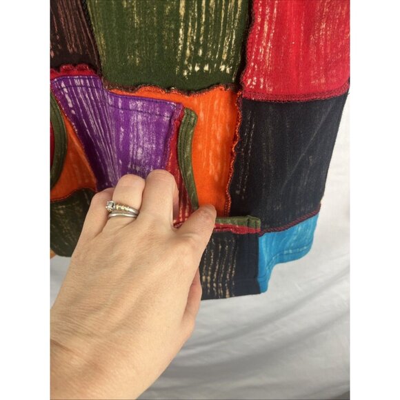 The Collection Royal Patchwork Multi-Colour Hoodie Womens Size M - Picture 3 of 10